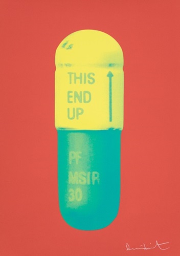 The Cure (Coral / Lemon Yellow / Turquoise) by Damien Hirst