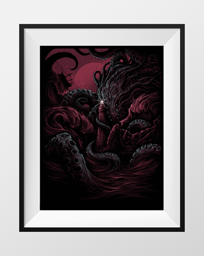 The Furthest Depths (Crimson) by Dan Mumford