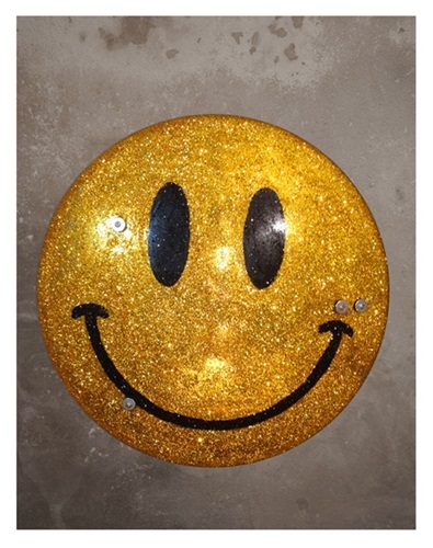 Smiley Riot Shield (Glitter SRS) by James Cauty