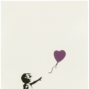Girl With Balloon (Purple Artist Proof) by Banksy
