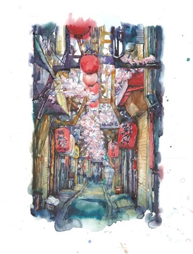 Omoide Yokosho Alleyway  by Devon Rodriguez
