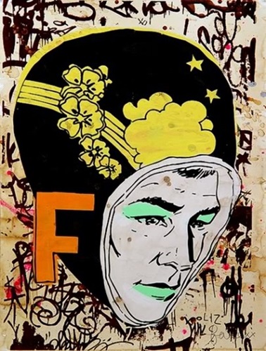 F-Head (In Yellow) by Faile