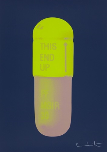 The Cure (Midnight Blue / Neon Green / Fizzy Pink) by Damien Hirst