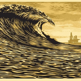 This New Wave Is A Little Slick For My Taste by Shepard Fairey