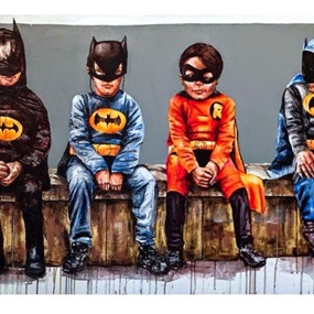 3 Bats And A Bird by Fintan Magee