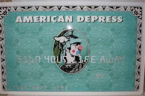 American Depress (Green Print Edition) by D*Face