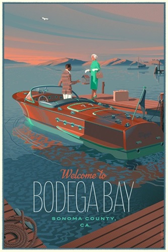 Welcome To Bodega Bay (Wood Variant) by Laurent Durieux