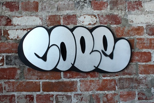 Classic Woodcut Throw-Up (Silver Edition) by Cope2