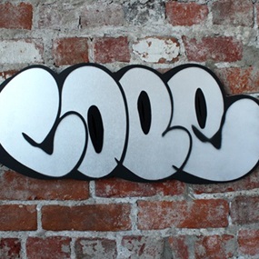 Classic Woodcut Throw-Up (Silver Edition) by Cope2