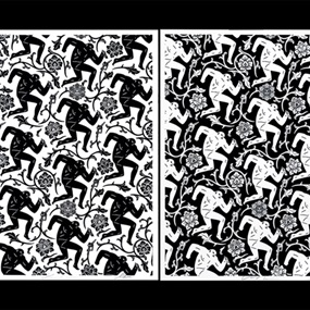 Pattern Of Corruption (Black / White Set) by Shepard Fairey | Cleon Peterson