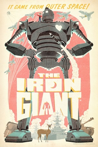 The Iron Giant (Pink) by Jason Raish