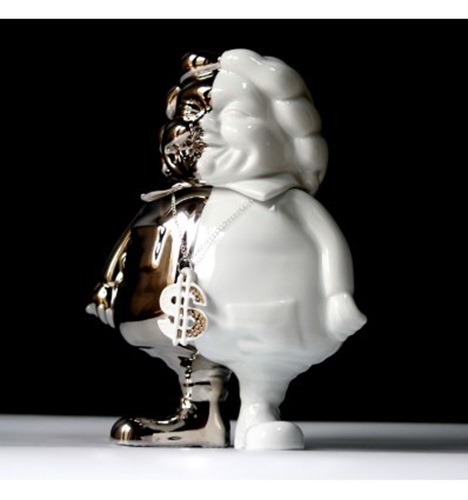 McSupersized (Sculpture) (Platinum Porcelain Edition) by Ron English