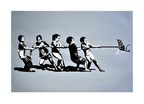 Rope Pulling  by Blek Le Rat