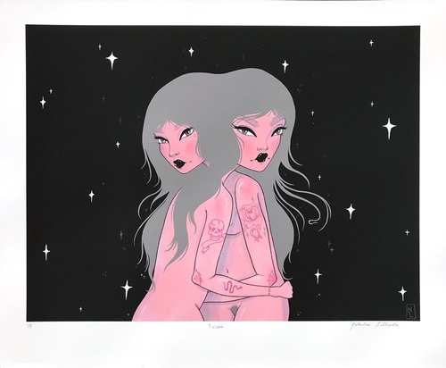 Twins (Hand-Embellished) by Natasha Lillipore