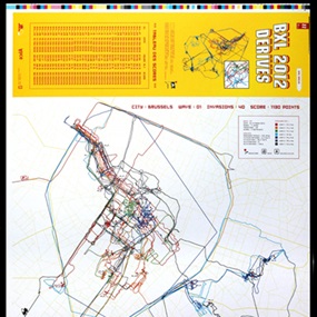 Invasion Map Brussels (#22) by Space Invader