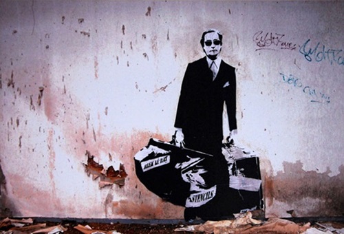 Getting Through The Walls  by Blek Le Rat