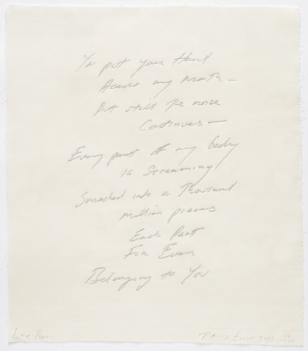 Love Poem  by Tracey Emin