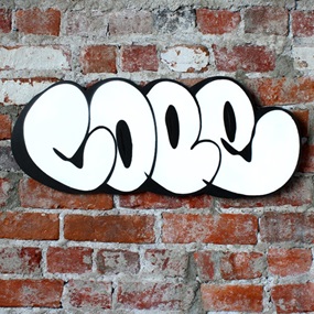Classic Woodcut Throw-Up (White Edition) by Cope2