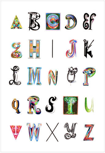 Alphabet With Monogram (First Edition) by Ed Fella