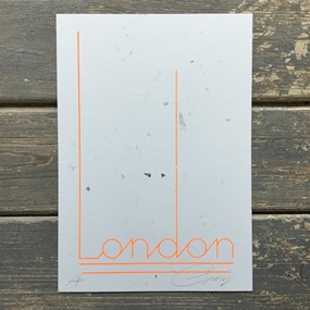London (2019) (Fluorescent Orange AP) by Gary Stranger