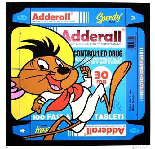 Speedy On Adderall (Pink Foil) by Ben Frost