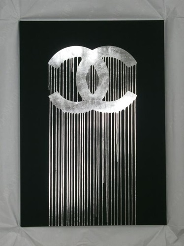 Liquidated Chanel (Silver Leaf Edition) by Zevs Editioned artwork