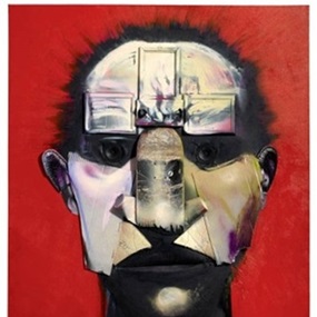 Red Self Portrait by Adam Neate