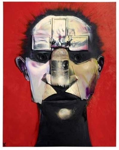 Red Self Portrait  by Adam Neate