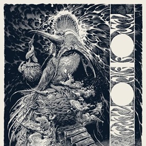 Neurosis / Converge Poster (Amenra Version) by Aaron Horkey