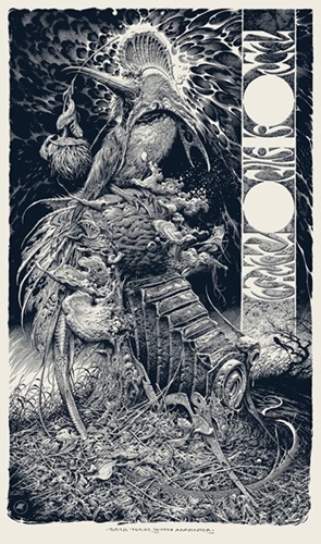 Neurosis / Converge Poster (Amenra Version) by Aaron Horkey