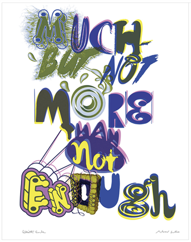 Much But Not More Than Not Enough (First Edition) by Ed Fella | Elliott Earls