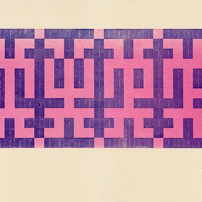 Quad Labyrinth (Colourway 1:  Telemagenta & Purple) by Type