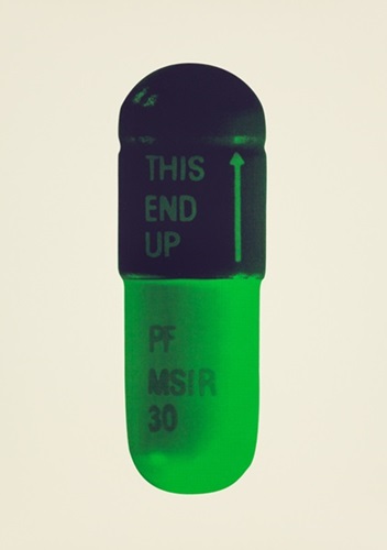 The Cure (Cream / Aubergine / Pea Green) by Damien Hirst
