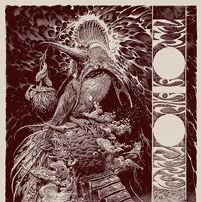 Neurosis / Converge Poster (Birds In A Row Version) by Aaron Horkey