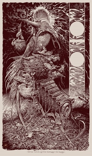 Neurosis / Converge Poster (Birds In A Row Version) by Aaron Horkey