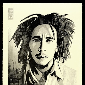 Bob Marley 40th Letterpress - Confrontation by Shepard Fairey