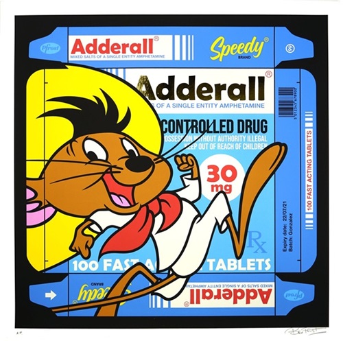 Speedy On Adderall (Gold Foil) by Ben Frost