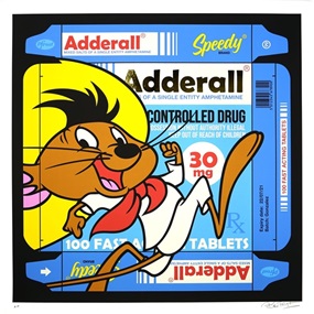 Speedy On Adderall (Gold Foil) by Ben Frost