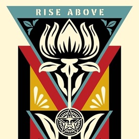 Obey Deco Flower (Gold (Holiday) Edition) by Shepard Fairey