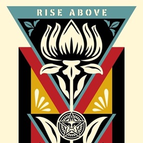 Obey Deco Flower (Gold (Holiday) Edition) by Shepard Fairey