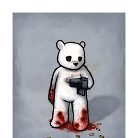 Bad Idea: Bear With A Gun Hand by Luke Chueh