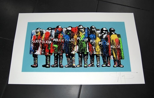 Paint Bomb Policia (Bogata Blue) by K-Guy