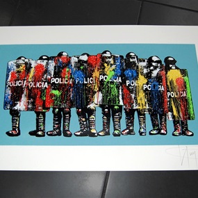 Paint Bomb Policia (Bogata Blue) by K-Guy