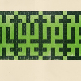 Quad Labyrinth (Colourway 3: Light Green / Dark Green) by Type
