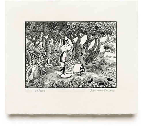 Squeaker In The Woods  by Jim Woodring