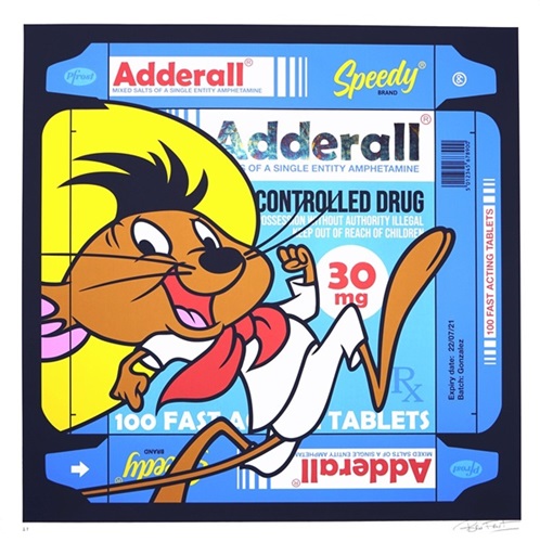 Speedy On Adderall (Silver Marble) by Ben Frost