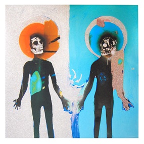 Splitting The Atom (Silver Glitter) by Robert Del Naja