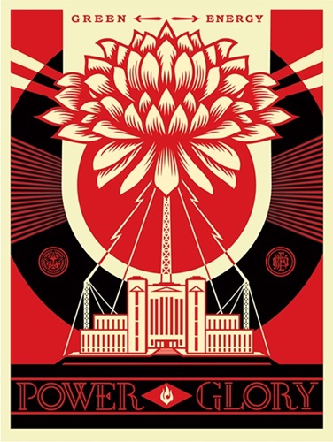 Green Power  by Shepard Fairey