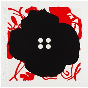 Button Flower Suite (Red) by Donald Sultan