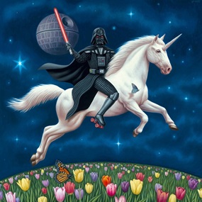 DV Unicorn (Canvas Print) by Alex Gross